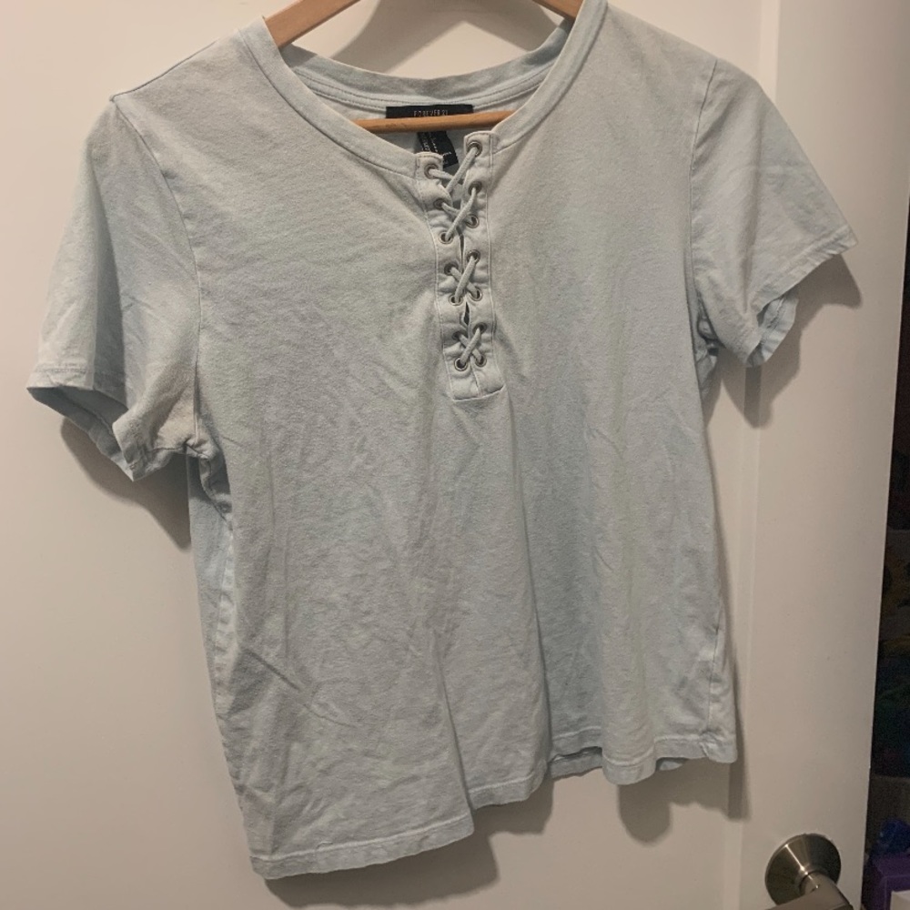 blue shirt
